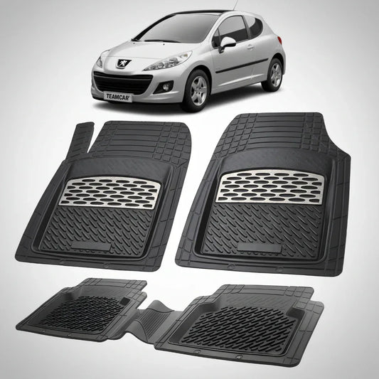 Covorase Tip Tavita Compatibile Peugeot 207 Hatchback (3 usi 2009-2012)-Silver