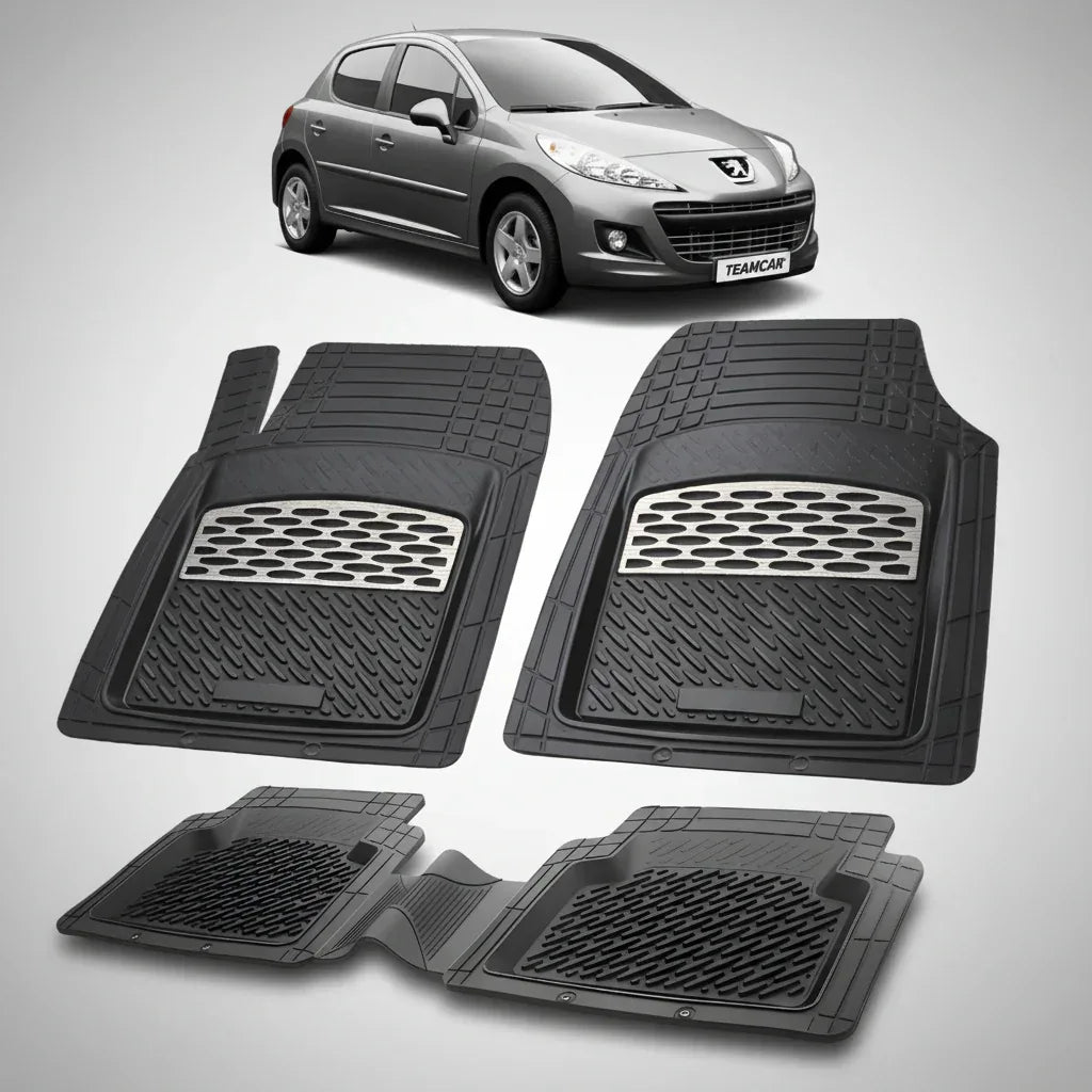Covorase Tip Tavita Compatibile Peugeot 207 Hatchback (5 usi 2009-2012)-Silver