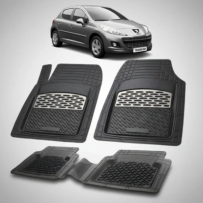 Covorase Tip Tavita Compatibile Peugeot 207 Hatchback (5 usi 2009-2012)-Silver