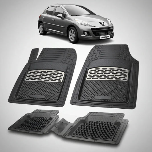 Covorase Tip Tavita Compatibile Peugeot 207 Hatchback (5 usi 2009-2012)-Silver