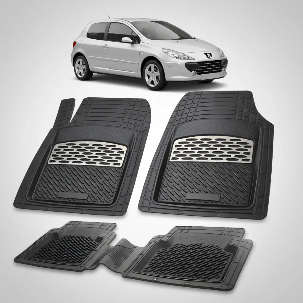 Covorase Auto Tip Tavita Compatibile Peugeot 307 Hatchback 3 usi 2005-2008 Silver