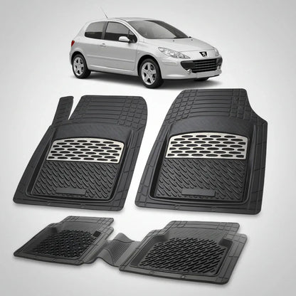 Covorase Auto Tip Tavita Compatibile Peugeot 307 Hatchback 3 usi 2005-2008 Silver