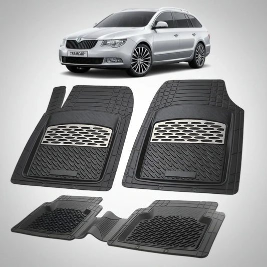 Covorase Skoda Superb II Combi Tavita Cauciuc Compatibile 2008–2015 | Silver