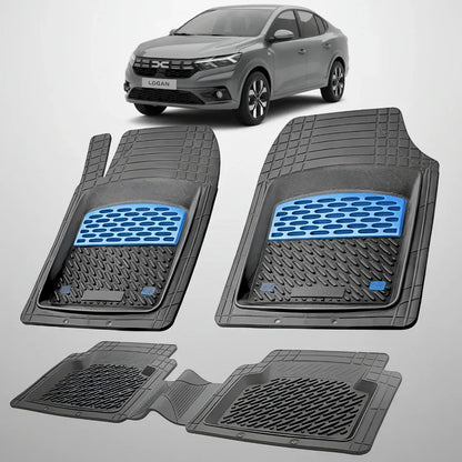 Covorașe Dacia Logan XX Compatibile | Blue Edition – TeamCar®