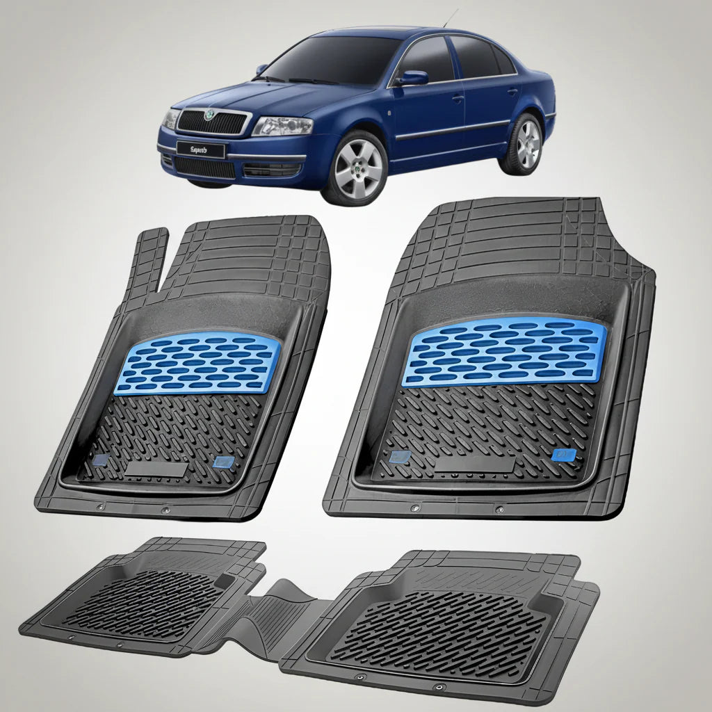 Covorase Auto Tip Tavita Compatibile Skoda Superb Generatia I (2001–2008) Blue