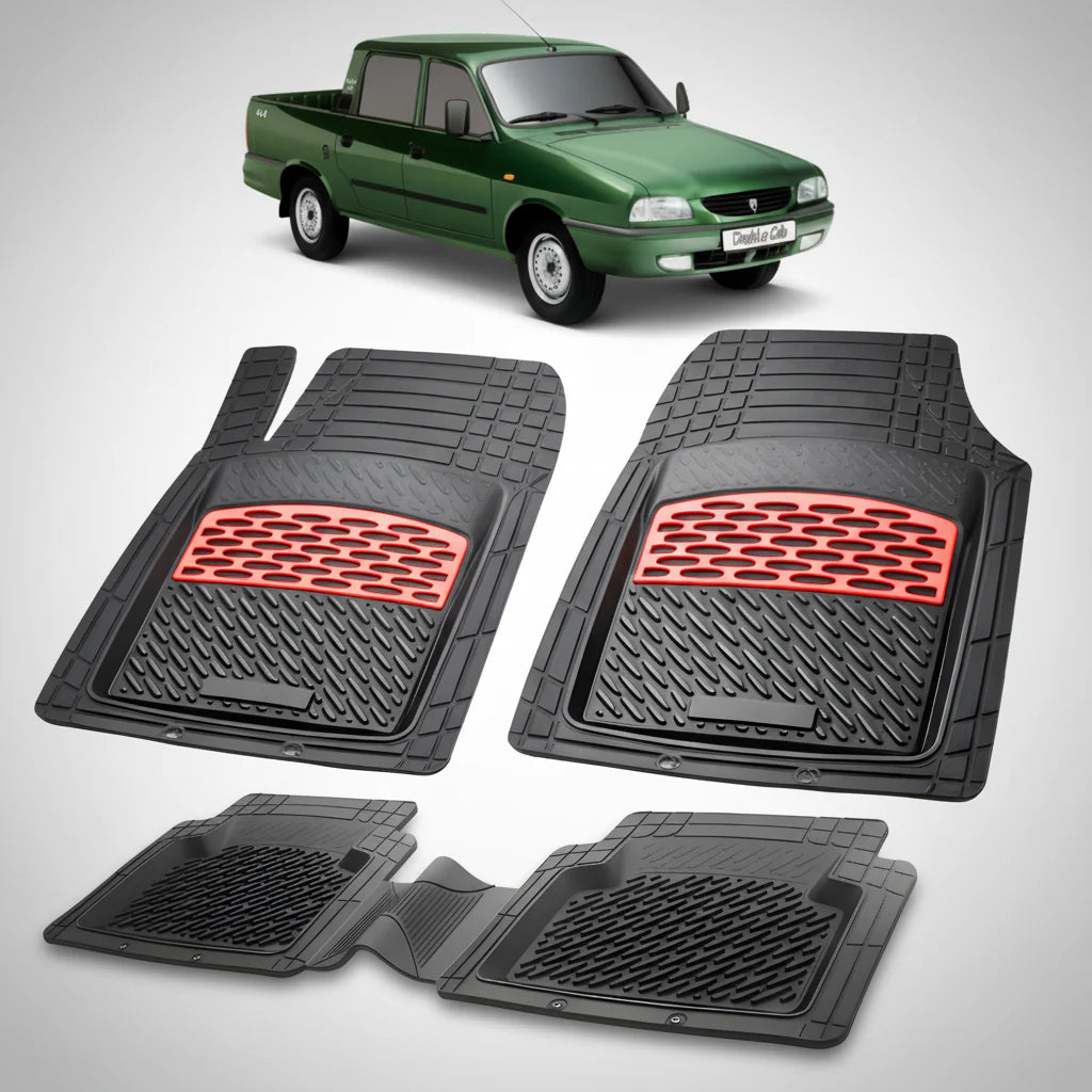 Covorase Tip Tavita Compatibile Dacia 1304 Pick-up Double Cab, Red