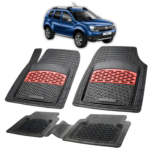 Covorașe Auto Tip Tavă Compatibile Dacia Duster 2010–2018, Red