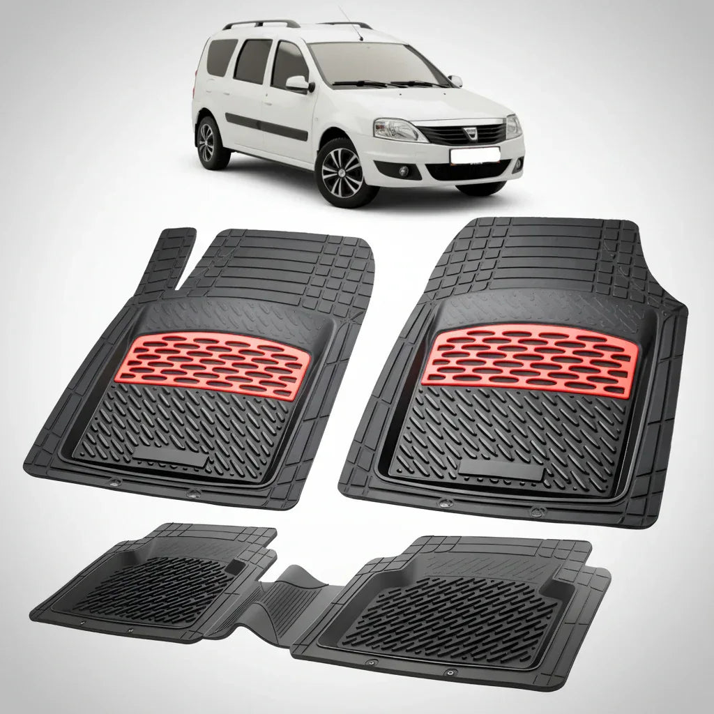 Covorase Tip Tavita Compatibile Dacia Logan MCV 2008-2012 , Red