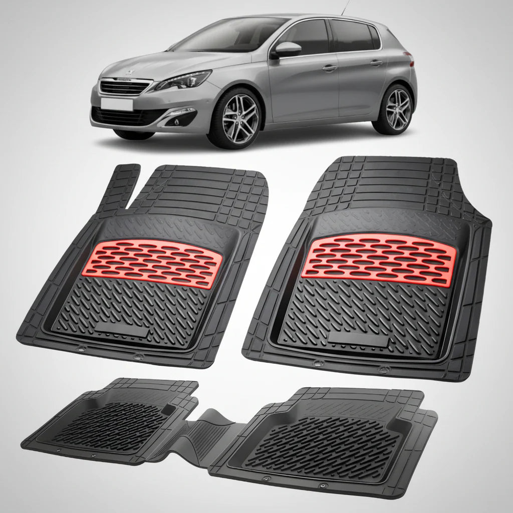 Covorase Auto Tip Tavita Compatibile Peugeot 308 II (2013-2017) Red