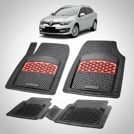 Covorase Auto TeamCar® Tip Tavita Compatibile Renault Megane III Combi Facelift, Red