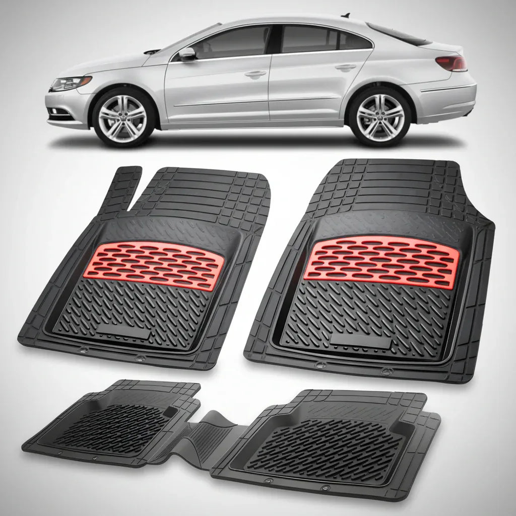 Covorase Tip Tavita Compatibile Volkswagen CC 2001-2016 , Red