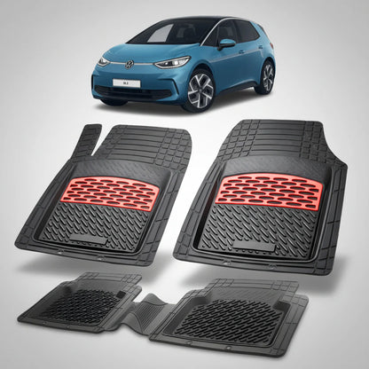 Covorașe Auto Tip Tăviță Compatibile Volkswagen ID.3 2019-2025 - Red