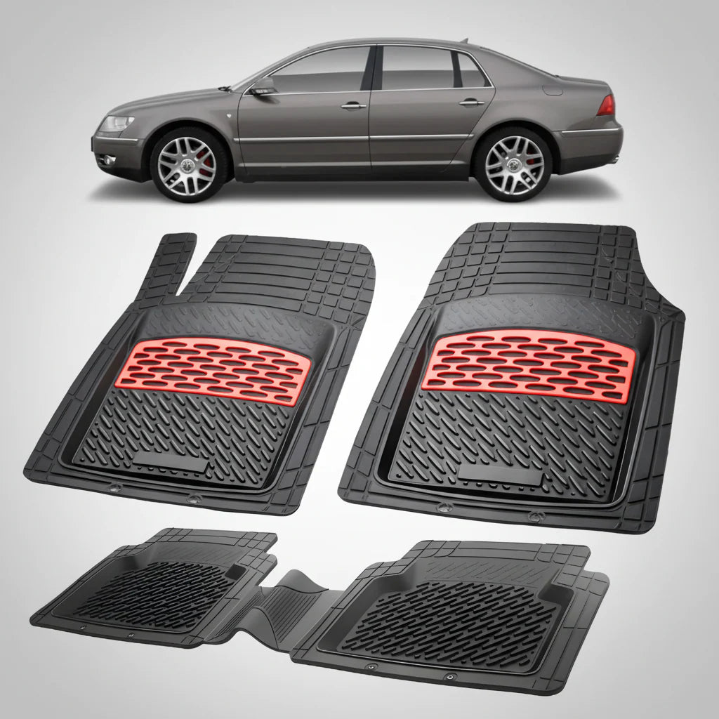 Covorașe Auto Tip Tăviță Compatibile Volkswagen Phaeton 2002–2007 - Red