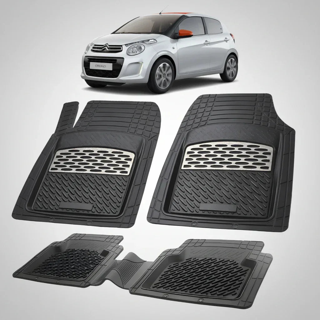 Covorase Auto TeamCar® Tip Tavita Compatibile Citroen C1 II (2014-2022) Silver
