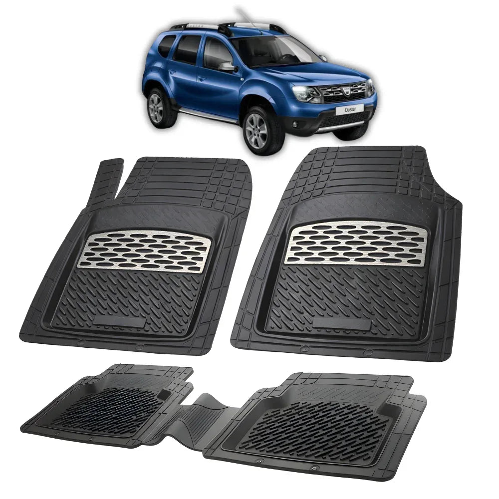 Covorașe Auto Tip Tavă Compatibile Dacia Duster 2010–2018, Silver