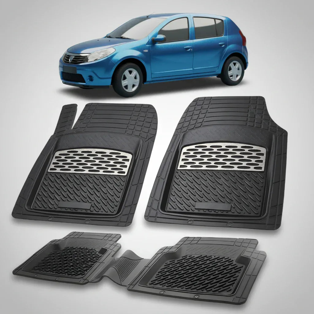 Covorașe Dacia Sandero 2008-2012 Compatibile | Silver Edition – TeamCar®