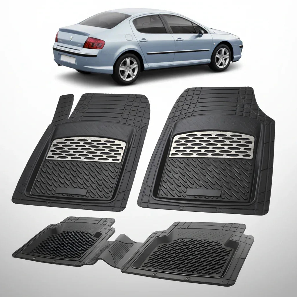 Covorase Auto Tip Tavita Compatibile Peugeot 407 Sedan (2004-2010) Silver