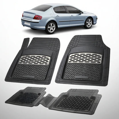 Covorase Auto Tip Tavita Compatibile Peugeot 407 Sedan (2004-2010) Silver