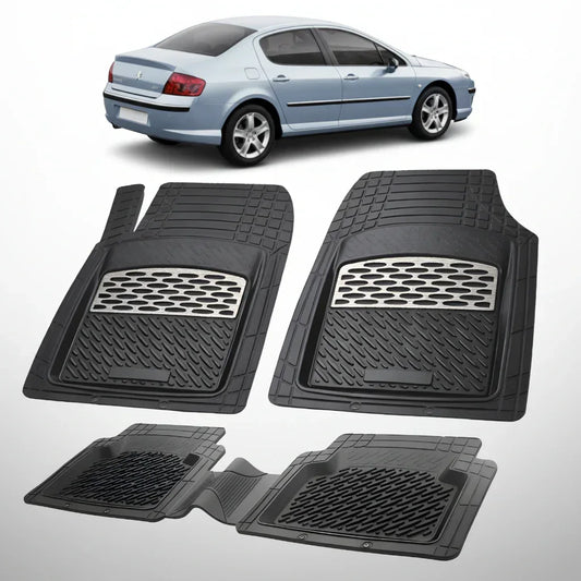 Covorase Auto Tip Tavita Compatibile Peugeot 407 Sedan (2004-2010) Silver