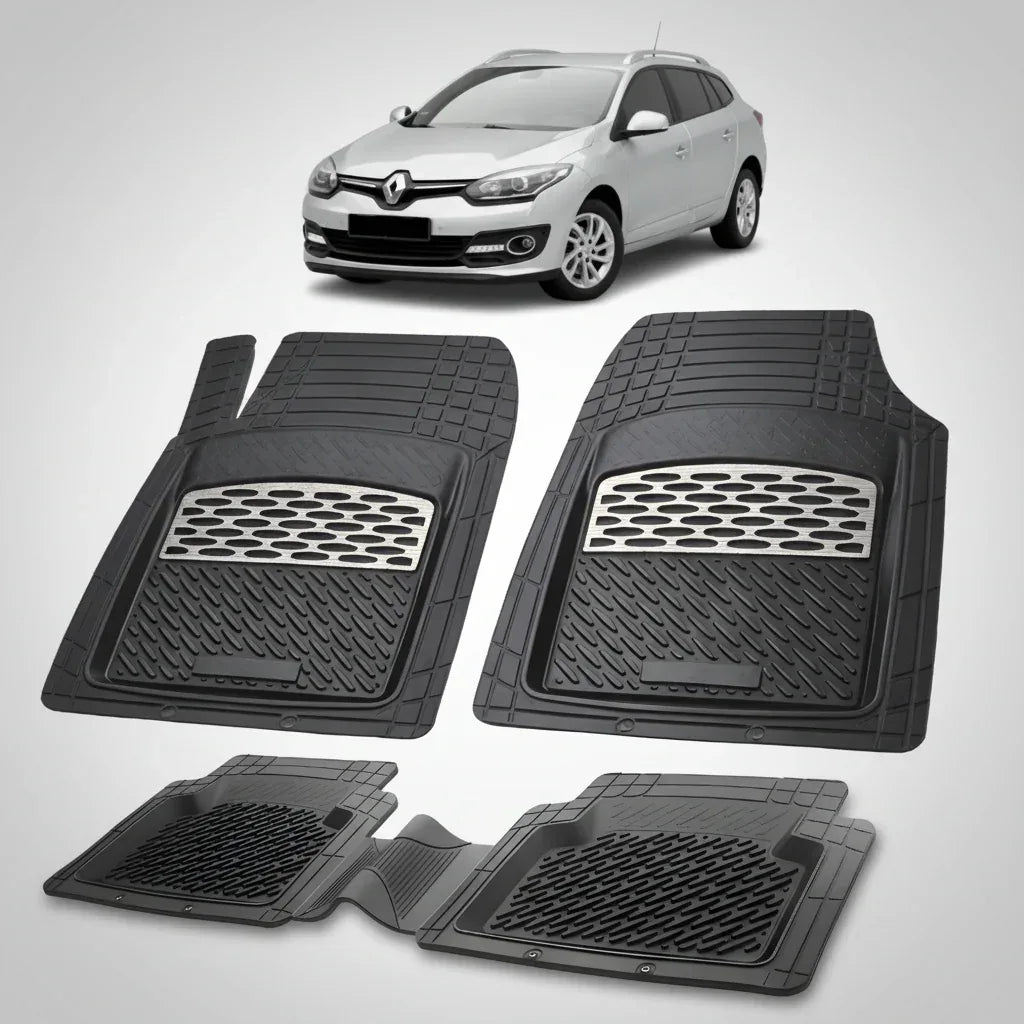 Covorase Auto TeamCar® Tip Tavita Compatibile Renault Megane III Combi Facelift, Silver