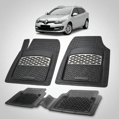 Covorase Auto TeamCar® Tip Tavita Compatibile Renault Megane III Combi Facelift, Silver