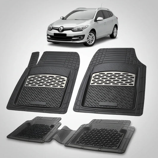 Covorase Auto TeamCar® Tip Tavita Compatibile Renault Megane III Combi Facelift, Silver
