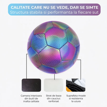 Minge fotbal din PU rezistent - Cusatura masina pentru forma stabila
