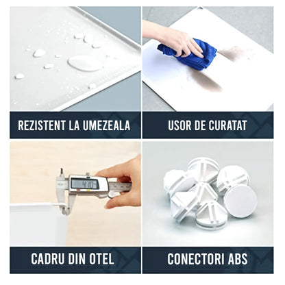 Dulap Modular, camera copii, 12 usi, Naimeed D6621, Albastru, 147x110x37 cm