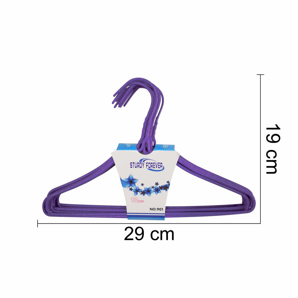 Set 10 umerase, haine copii, Naimeed D5542, invelis silicon, Mov, 29x19cm