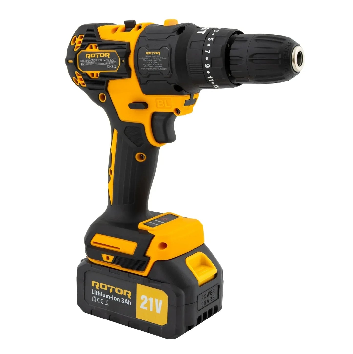 Multifunctional 5 in 1 cu doi acumulatori ROTOR RTS2, 24000 rpm, 21V/3Ah, Brushless - 221.ro
