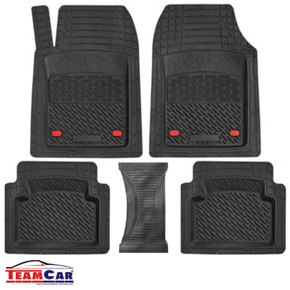 Covorașe Auto Universale TEAMCAR® , Set 5 Piese, Tavita Adâncime 3 cm, Compatibil Hatchback, Sedan, SUV