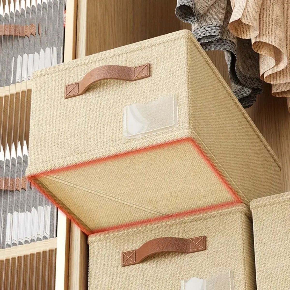 Organizator depozitare multifunctional, Naimeed D7657, pliabil, cu maner, dimensiuni 18x28x45cm, gri