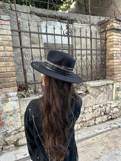 Pălărie Mystic Black - Handcrafted Premium