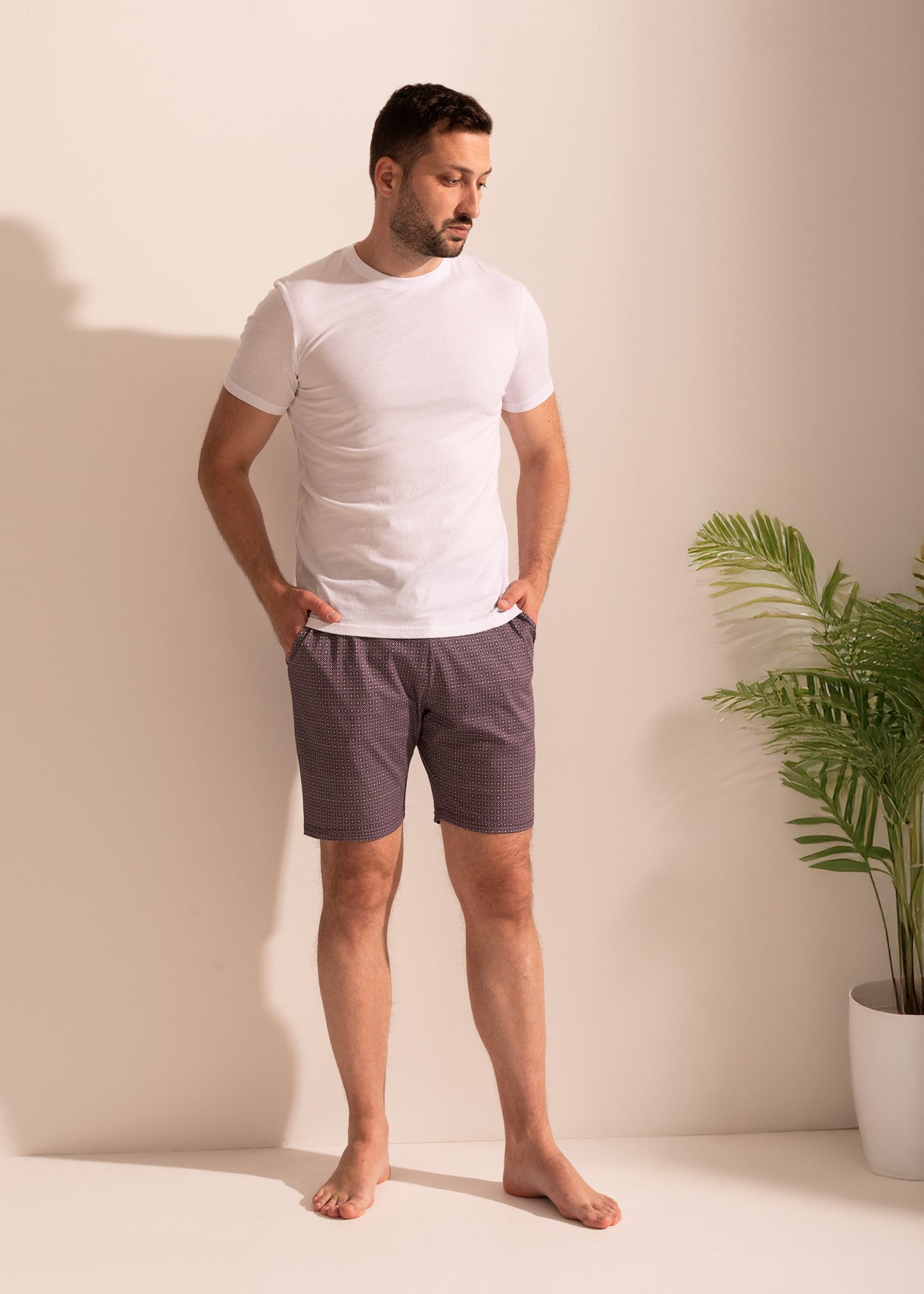 Pantaloni Pijam Bărbați Garet Modal