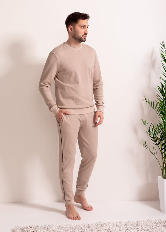 Pantaloni Bărbați Pique Mood Eucalipt