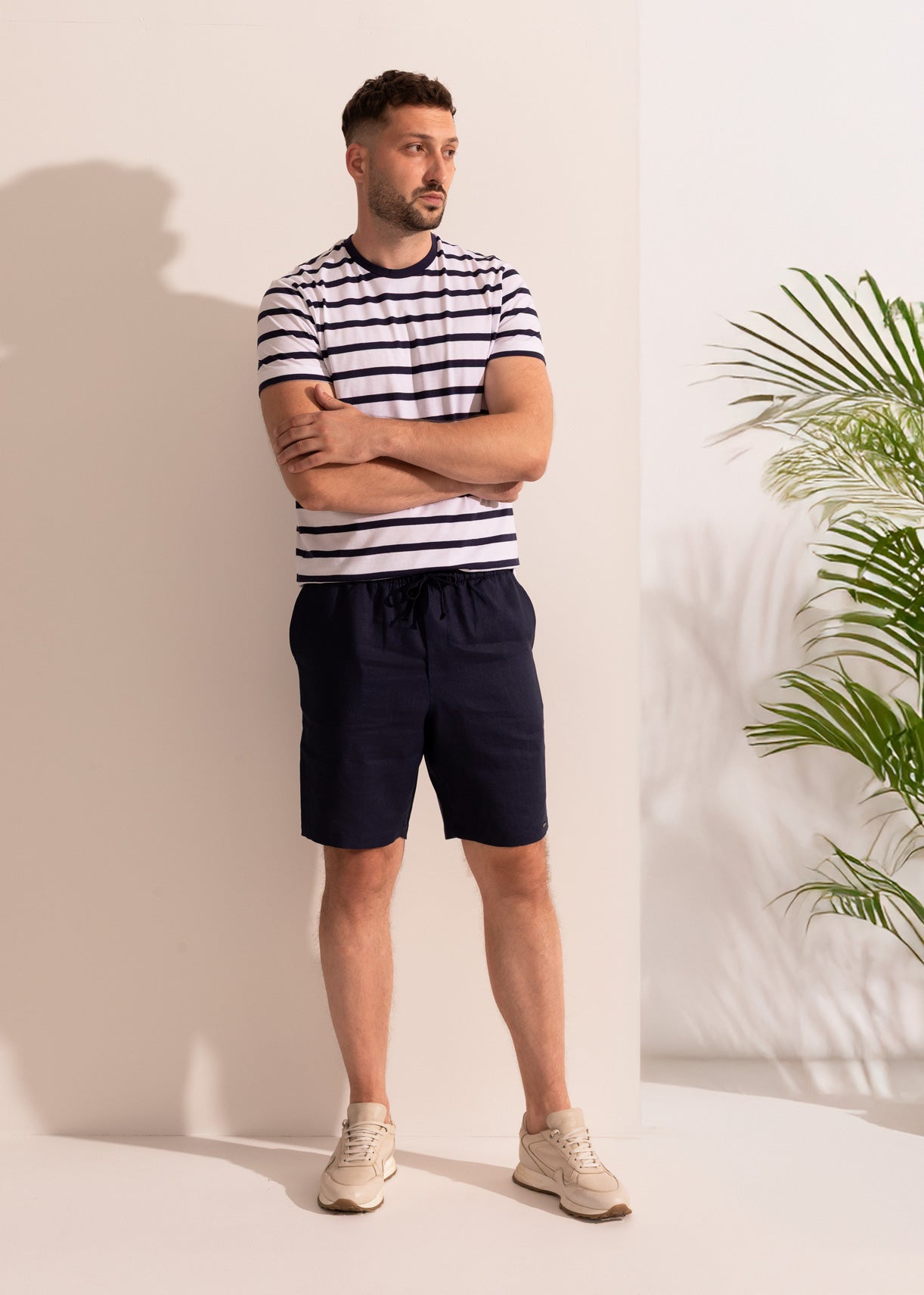 Pantaloni Scurți Bărbați Positano Bambus/In