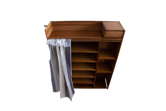Pantofar din bambus, 10 rafturi, 100*130.5*28 cm, D189