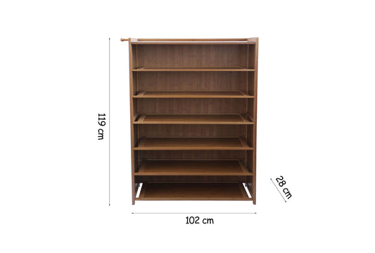 Pantofar din bambus, 7 rafturi, 102*119*28 cm, D182