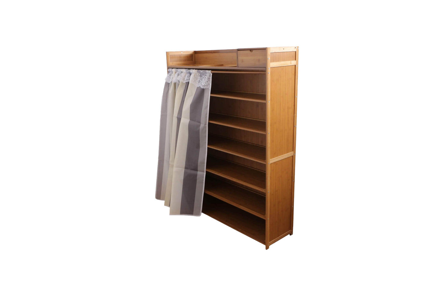 Pantofar din bambus, 7 rafturi, 102*126.5*28 cm, D193