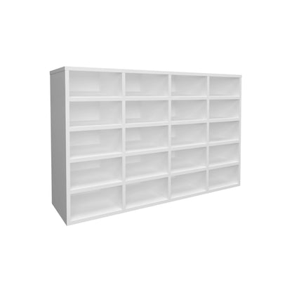 Pantofar Tisso, 20 Rafturi, Alb, 104 x 30 x 68 cm
