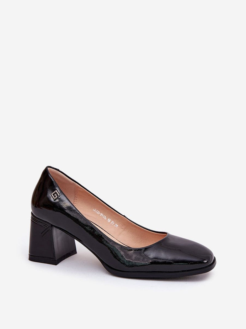 Pantofi dcu toc gros Step in style, Model 211071, Negru