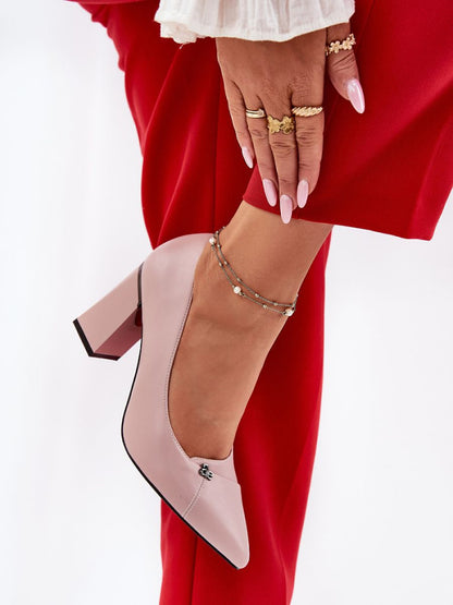 Pantofi dcu toc gros Step in style, Model 211983, Roz