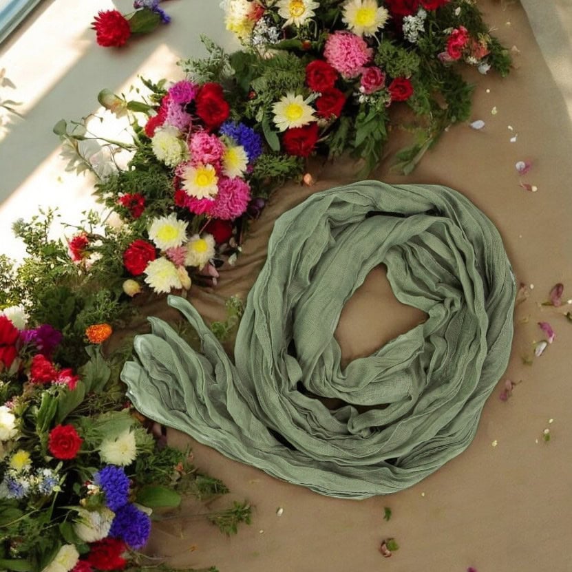 Pânză textil decorativă pentru masă - verde deschis