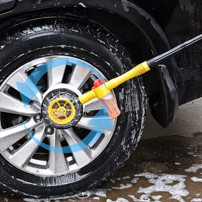 Perie Rotativă pentru Spălare Auto APF® – Spumare Automată, Mâner Lung 100cm, Curățare 360°, Presiune Ridicată