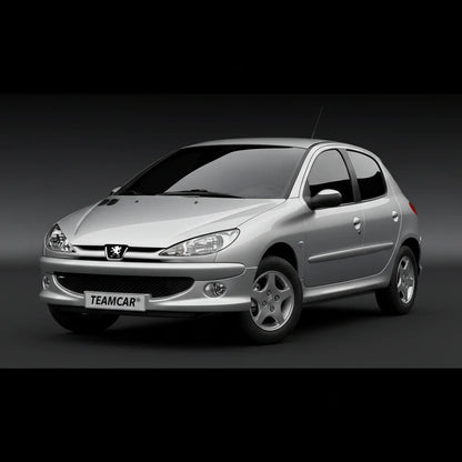 Covorase Tavita Cauciuc Compatibile Peugeot 206 (5 usi Facelift) 2003–2009 Blue