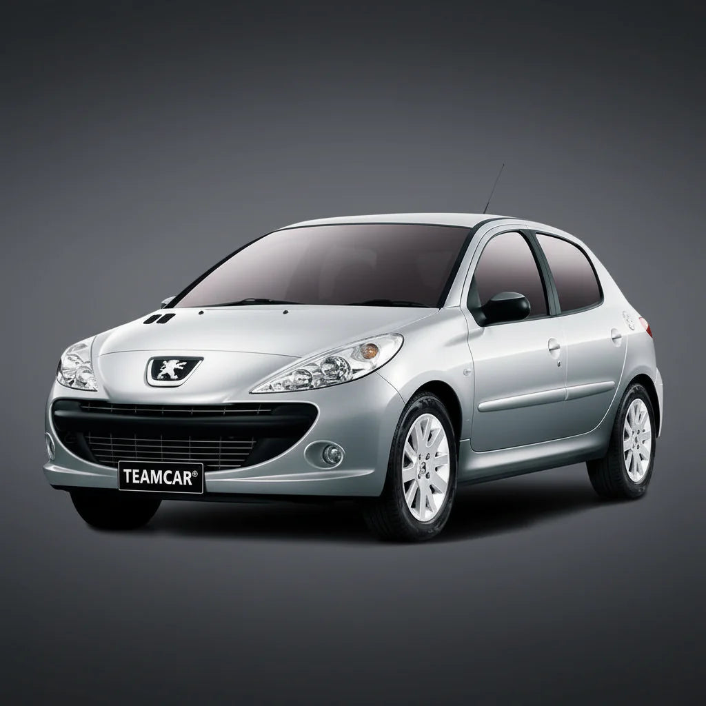 Covorase Cauciuc tip Tavita Compatibile Peugeot 206 Plus Hatchback 5 usi, Black