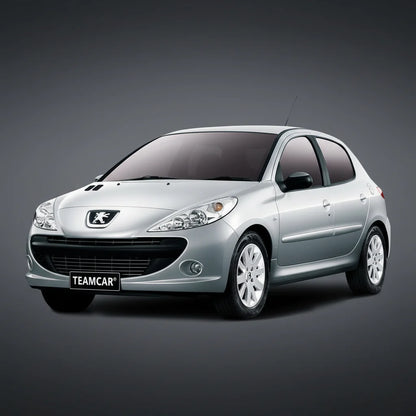 Covorase Cauciuc tip Tavita Compatibile Peugeot 206 Plus Hatchback 5 usi, Silver