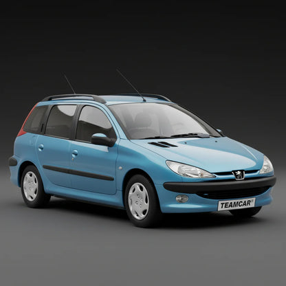 Covorase Auto Tip Tavita Compatibile Peugeot 206 SW (2002-2007) Blue