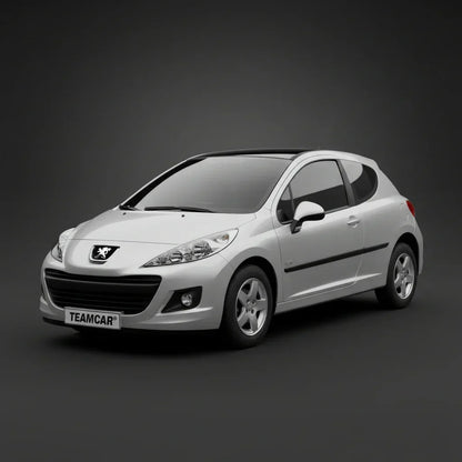 Covorase Tip Tavita Compatibile Peugeot 207 Hatchback (3 usi 2009-2012)-Silver