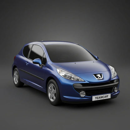 Covorase Auto Tip Tavita Compatibile Peugeot 207 Hatchback (3 usi 2006-2009)-Blue